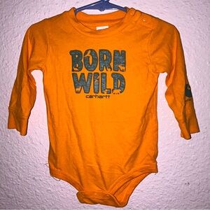 Carhartt Bright Orange Baby Onesie
